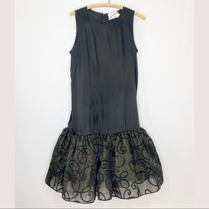 Vintage Evenings by RAUL BLANCO Designer Cocktail Evening Drop Waist Dress